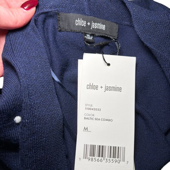 Chloe & Jasmine Baltic Sea Polka Dot Cardigan Medium NWT - Picture 4 of 5